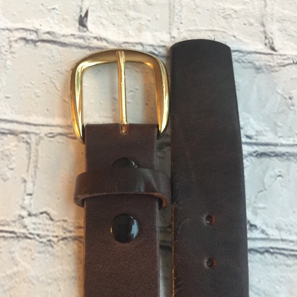 MARC WOLF LTD MENS BROWN LEATHER BELT SIZE 70 - Picture 2 of 7